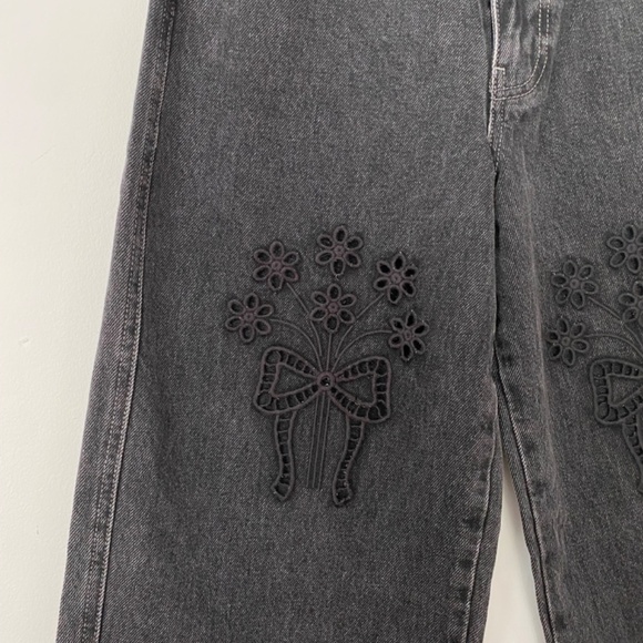 Damson madder drew cargo broderie jeans - Picture 5 of 10